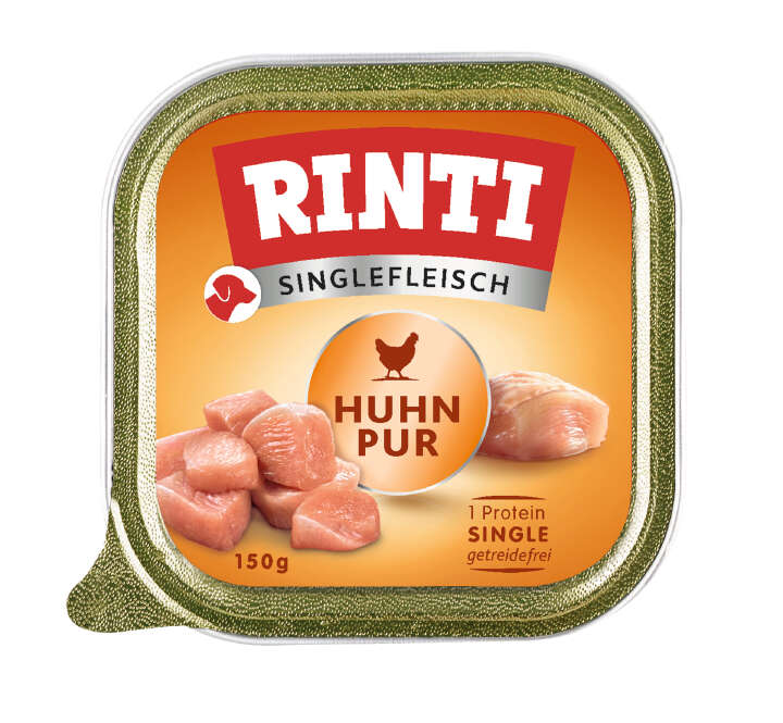 RINTI Hunde-Nassfutter Singlefleisch Huhn Pur